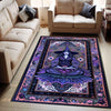 Witchcraft Rug Purple Gothic Floral Mystical Magical Decor for Bedroom Witchy Gift Ethereal Botanical Rug Whimsigoth Aesthetic