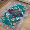 Dark Academia Fish Area Rug | Vintage Coastal Nautical Beach Cottagecore Marine Decor Rustic Kitchen Accent Carpet, Chenille Washable Rug