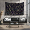 Floral French Wall Tapestry Dark botanical Verdure Eclectic textile Wall Decor Medieval Tapestry dark academia decor Flower tapestry vintage