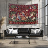 Lady and the Unicorn Smell Belgian Wall Tapestry, Medieval Art Decor, Vintage Fairy Tale Home Hanging, Unique Gift for History Lovers