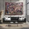 French Wall Tapestry Le Tournai Vintage Style Lightweight Hanging Art for Living Room & Bedroom Home Decor
