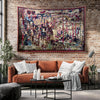 French Wall Tapestry Le Tournai Vintage Style Lightweight Hanging Art for Living Room & Bedroom Home Decor