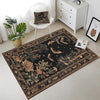 Dark Academia Mystic Bat Rug Woodland Gothic Area Rug | Enchanted Forest Bat Lover Nature Rug Dark Cottagecore Decor, Funky Moody Rug