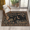 Dark Academia Mystic Bat Rug Woodland Gothic Area Rug | Enchanted Forest Bat Lover Nature Rug Dark Cottagecore Decor, Funky Moody Rug