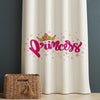 Pink Princess Kids Room Curtains, Custom Size Girls Window Drapes, Nursery Decor & Gift Pillow Case