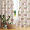 Kids Room Curtain Little Princess Crown Stars Pink Lines, Custom Size Window Drapes for Girls Nursery Decor