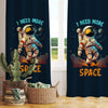 Astronaut Space Kids Nursery Curtains & Custom Size Drapes with Matching Pillow Covers – Gift for Children&#39;s Room Decor