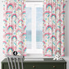 Pink Kids Nursery Curtains with Cute Rainbows & Stars, Custom Size Window Drapes for Girls Room Decor + Gift Pillow Covers