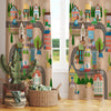 Cute Town Road Maps Houses Kids Nursery Curtains, Custom Size Drapes for Boys Room Decor, Gift Pillow Covers