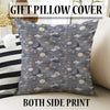 Gray Nordic Moon Clouds Kids Nursery Curtains, Custom Size Window Drapes & Gify Pillow Covers for Baby Room Decor