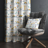 Construction Equipment Nursery Curtains Window Drapes, Custom Size Kids Room Decor, Gift Pillow Covers Toddler Room Houses, City Road Theme