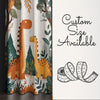 Dinosaur Kids Curtains & Gift Pillow Covers, Custom Dino Theme Nursery Drapes, Bedroom Window Treatment, Child Room Decor