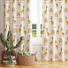 Yellow Boho Giraffe Kids Curtains & Gift Pillow Covers, Custom Nursery Animal Theme Drapes, Child Bedroom Window Treatment Decor