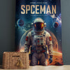 Space Galaxy Kids Curtains & Gift Pillow Covers, Custom Spaceman Nursery Drapes, Child Bedroom Window Treatment Decor