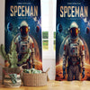 Space Galaxy Kids Curtains & Gift Pillow Covers, Custom Spaceman Nursery Drapes, Child Bedroom Window Treatment Decor