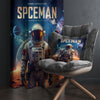 Space Galaxy Kids Curtains & Gift Pillow Covers, Custom Spaceman Nursery Drapes, Child Bedroom Window Treatment Decor