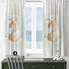 Cute Bunny Rabbit  Baby Nursery Curtains , Custom Baby Room Drapes, Gift Pillow Covers, Cute Bedroom Window Treatment Decor