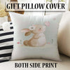 Cute Bunny Rabbit  Baby Nursery Curtains , Custom Baby Room Drapes, Gift Pillow Covers, Cute Bedroom Window Treatment Decor