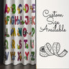 Alphabet Educational Animals Nursery Curtains – Custom Kids Room Drapes & Cute Bedroom Window Treatment Decor with Gift Pillow Covers