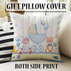 Nursery Curtains with Cute Blue Ship Lamb Bear Animals – Custom Kids Room Drapes, Boys Baby Room Decor with Gift Pillow Covers