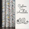 Gray Car City Road Map Nursery Curtains - Custom Size Kids Room Drapes & Pillow Covers, Toddler Room Decor, City Road Theme Gift