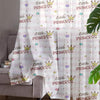 Princess Pink White Sheer Curtain for Girls Kids Room –Little Princess Nursery Net Voile, Lightweight & Machine Washable