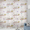 Princess Pink White Sheer Curtain for Girls Kids Room –Little Princess Nursery Net Voile, Lightweight & Machine Washable