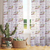 Princess Pink White Sheer Curtain for Girls Kids Room –Little Princess Nursery Net Voile, Lightweight & Machine Washable