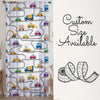 Construction Equipment Sheer Curtain for Kids Room, Lightweight Road Car Nursery Net Voile, Kids Room Window Drapes, Machine Washable