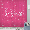 Cute Pink White Princess Sheer Curtain for Girls Kids Room, Lightweight Pink Nursery Net Voile, Kids Room Window Drapes, Machine Washable