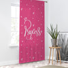 Cute Pink White Princess Sheer Curtain for Girls Kids Room, Lightweight Pink Nursery Net Voile, Kids Room Window Drapes, Machine Washable