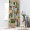Houses Road Town Map Sheer Curtain for Girls Kids Room, Lightweight  Nursery Net Voile, Kids Room Window Drapes, Machine Washable