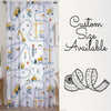 Construction Equipment Sheer Curtain for Boys Kids Room, Lightweight  Nursery Net Voile, Kids Room Window Drapes, Machine Washable