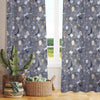 Gray Moon Sheer Curtain for Kids Room, Lightweight Clouds Stars Nursery Net Voile, Kids Room Window Drapes, Machine Washable
