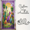 Colorful Dinosaur Forest Sheer Curtain for Kids Room, Lightweight Jurassic Theme Nursery Net Voile, Kids Room Window Drapes
