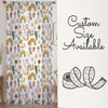 Boho Colorful Rainbow Sheer Curtain for Kids Room, Lightweight Floral Flowers Nursery Net Voile, Kids Room Window Drapes