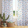 Colorful Cars on Road Sheer Curtain for Kids Room, Lightweight Cute Road Map Nursery Net Voile, Baby Room Window Drapes,