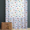 Colorful Cars on Road Sheer Curtain for Kids Room, Lightweight Cute Road Map Nursery Net Voile, Baby Room Window Drapes,