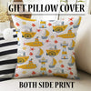 Yellow Marine Vehicles Sheer Curtain for Kids Room, Lightweight Submarine Sailing Ship Nursery Net Voile, Baby Room Window Drapes,