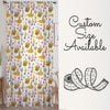 Yellow Marine Vehicles Sheer Curtain for Kids Room, Lightweight Submarine Sailing Ship Nursery Net Voile, Baby Room Window Drapes,