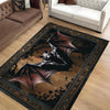 Bat Rug Dark Academia Mystic Gothic Area Rug | Enchanted Forest Bat Lover Whimsigoth Rug Dark Cottagecore Decor, Funky Moody Rug, Omka Rugs