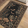 Dark Academia Mystic Bat Rug Woodland Gothic Area Rug | Enchanted Forest Bat Lover Nature Rug Dark Cottagecore Decor, Funky Moody Rug