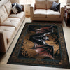 Bat Rug Dark Academia Mystic Gothic Area Rug | Enchanted Forest Bat Lover Whimsigoth Rug Dark Cottagecore Decor, Funky Moody Rug, Omka Rugs