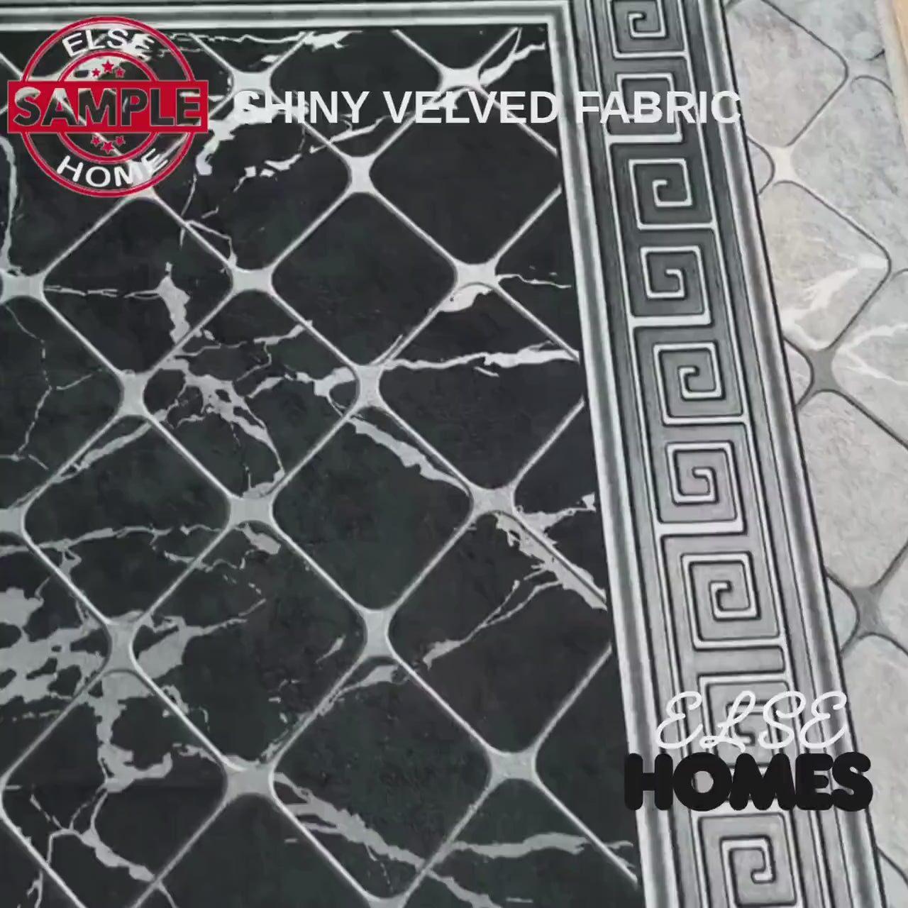 Gray Marble Stones Tiles Bathroom Rug - Non Slip Bath Mat, Quick Dry Washable Toilet Mat, Soft Modern Bathroom Decor